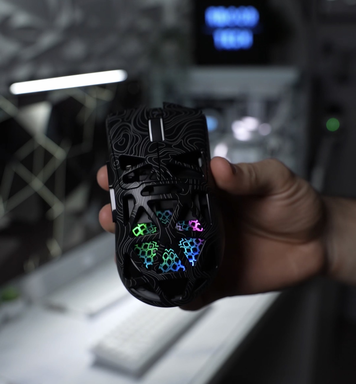 Mechanical keyboard close-up